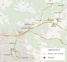 SHEMA LINIJE 72- Grosuplje – Polica